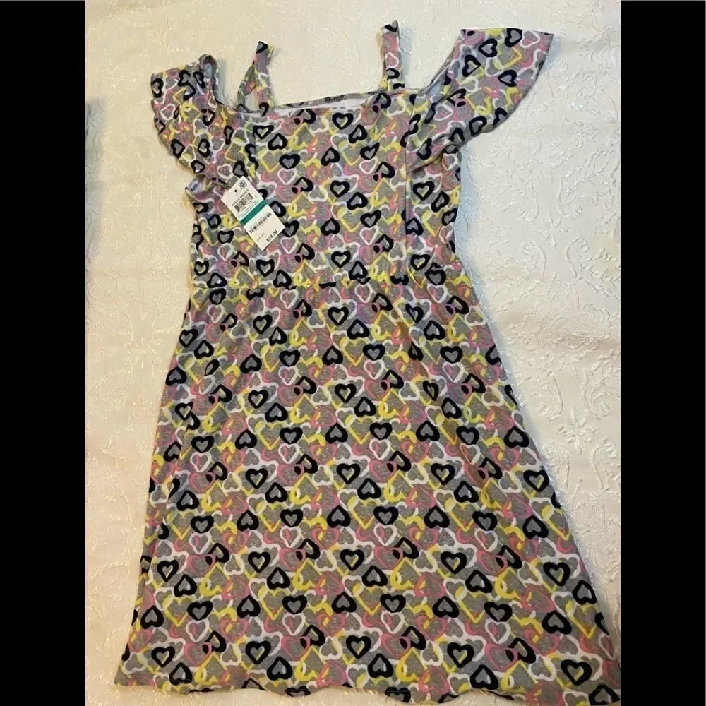 Epic threads Girl size L hearts 💛 dots Dress
